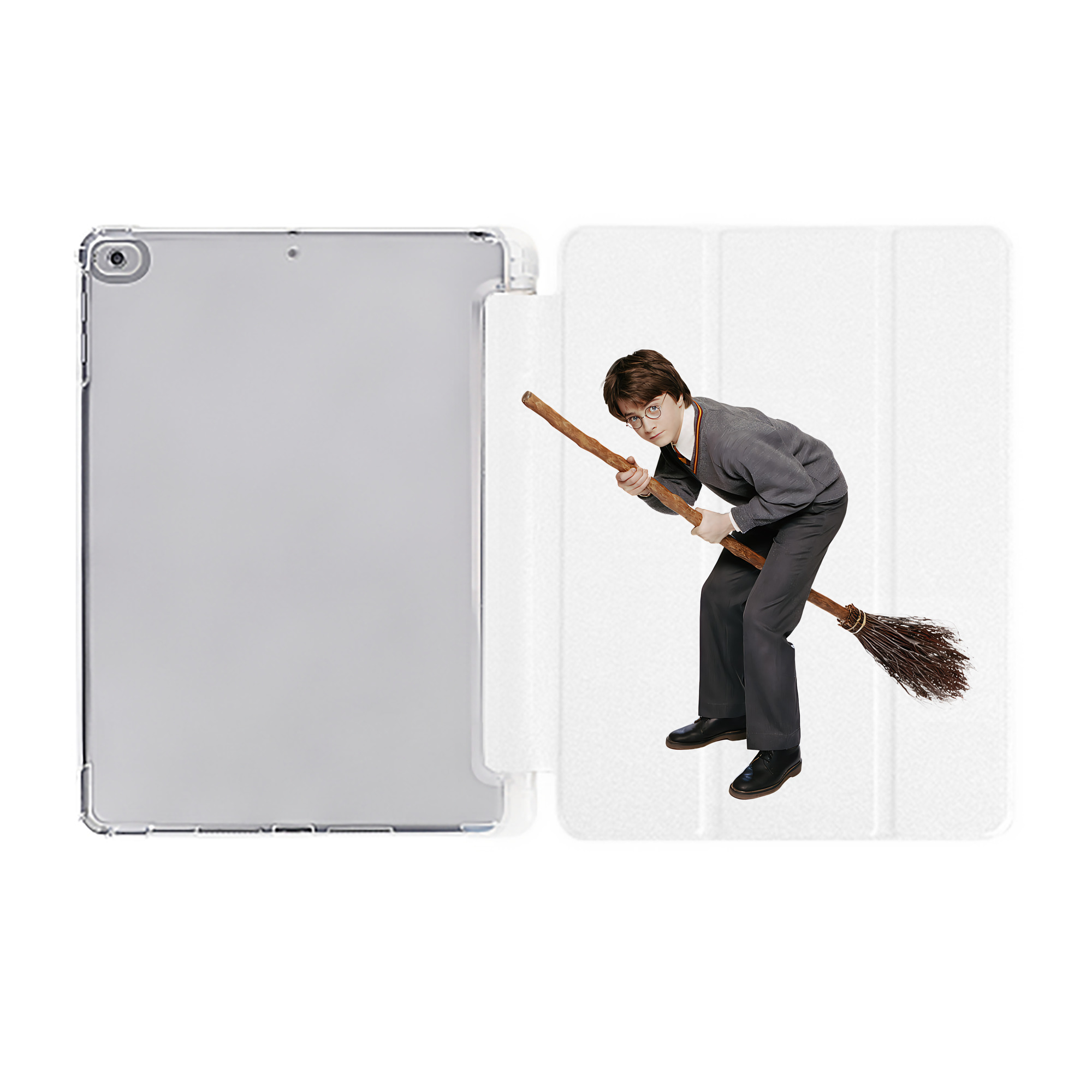 （画像用） Harry Potter ハリー・ポッターシリーズ IPad ケース ペン収納付き 三つ折りスタンド PUレザー×シリコン 対応機種9.5/10.5/10.9インチ
